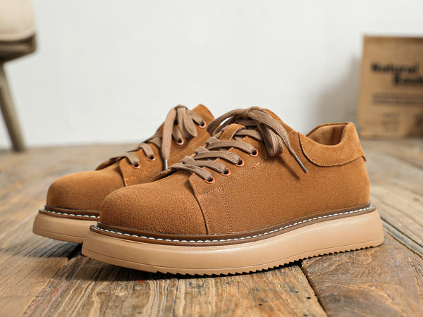 Santimon Men's Suede Chunky Skate Sneakers