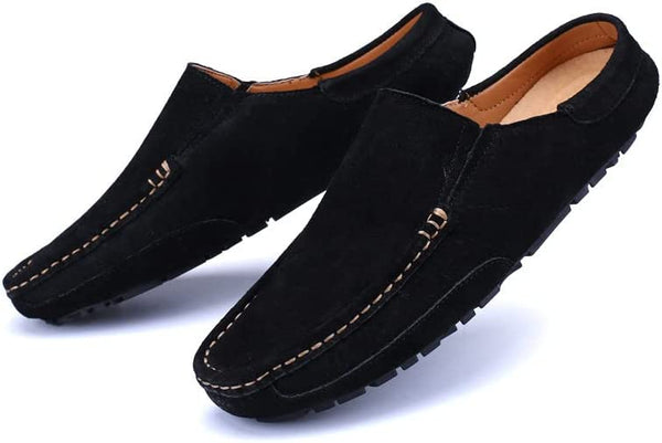 Santimon Men's Suede Clogs Slippers Breathable