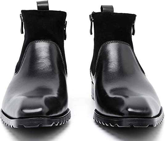 Santimon Men's Suede Composite Chelsea Boots