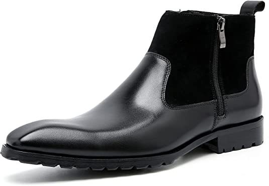 santimon Men's Suede Composite Chelsea Boots