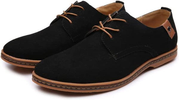 Santimon Men's Suede Derby Casual Lightweight