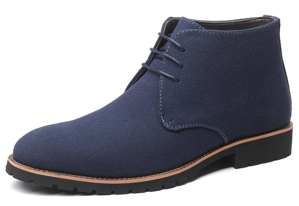 Santimon Men's Suede Plain Chukka Boots