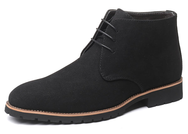 Santimon Men's Suede Plain Chukka Boots