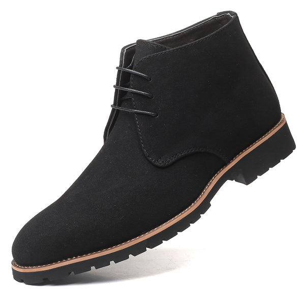 Santimon Men's Suede Plain Chukka Boots