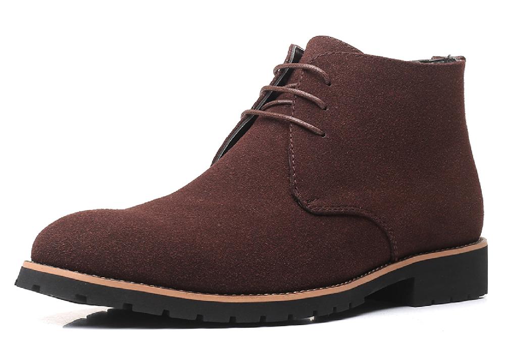 santimon Men's Suede Plain Chukka Boots