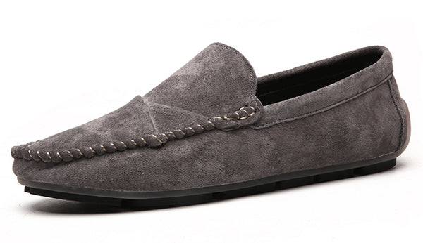 Santimon Men's Suede Stitching Driving Moccasins