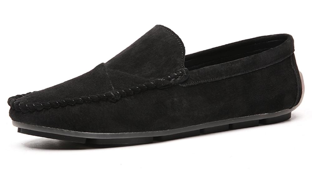 santimon Men's Suede Stitching Driving Moccasins