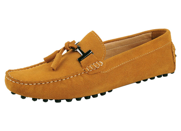 Santimon Men's Tassel Driving Moccasins