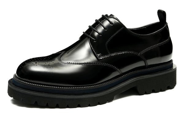 Santimon Men's Thick Sole Brogues Derby