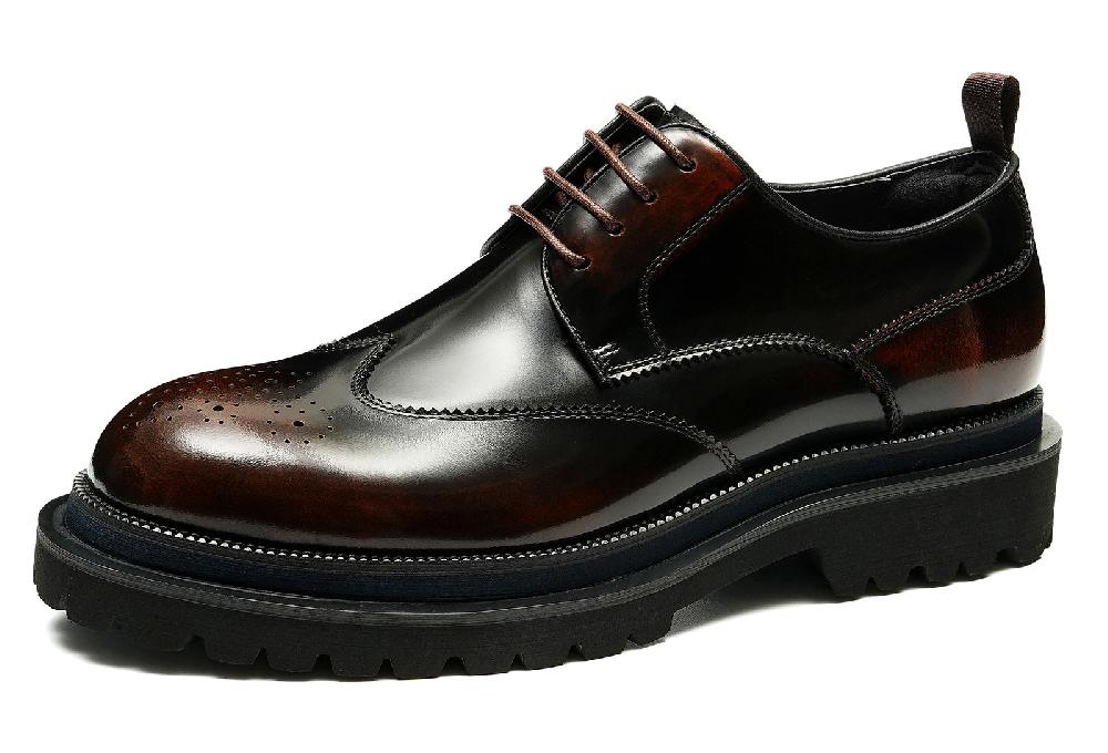 santimon Men's Thick Sole Brogues Derby