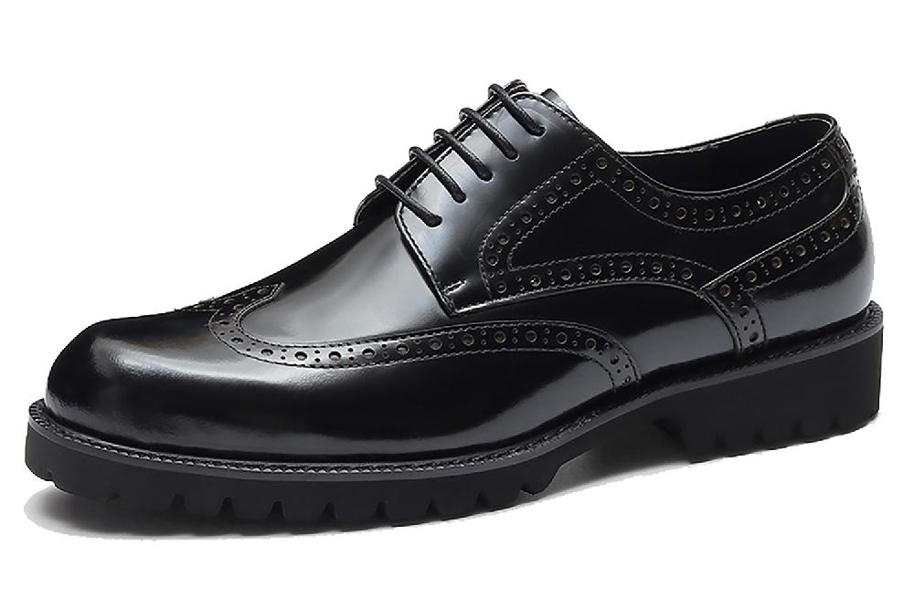 santimon Men's Thick Sole Brogues Formal Derby