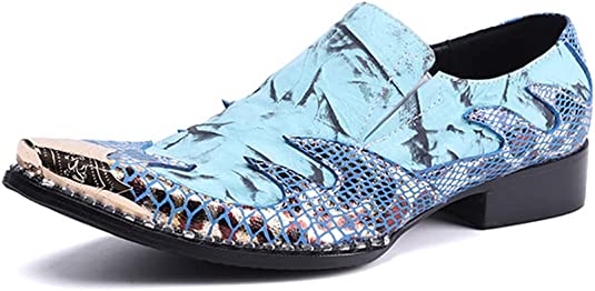 Santimon Men's Tuxedo Western Loafers