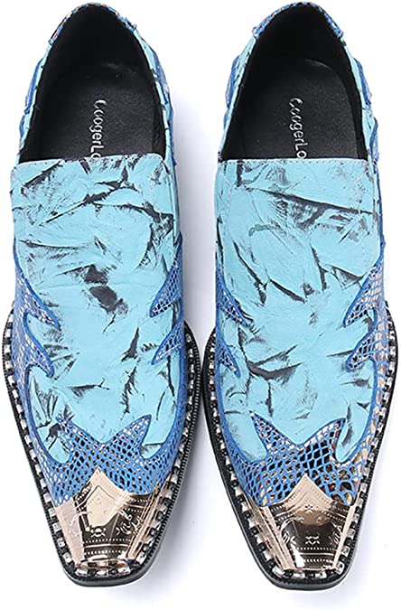 Santimon Men's Tuxedo Western Loafers