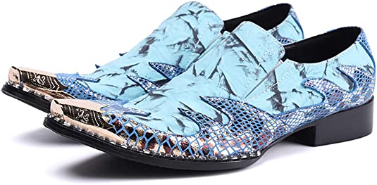 santimon Men's Tuxedo Western Loafers