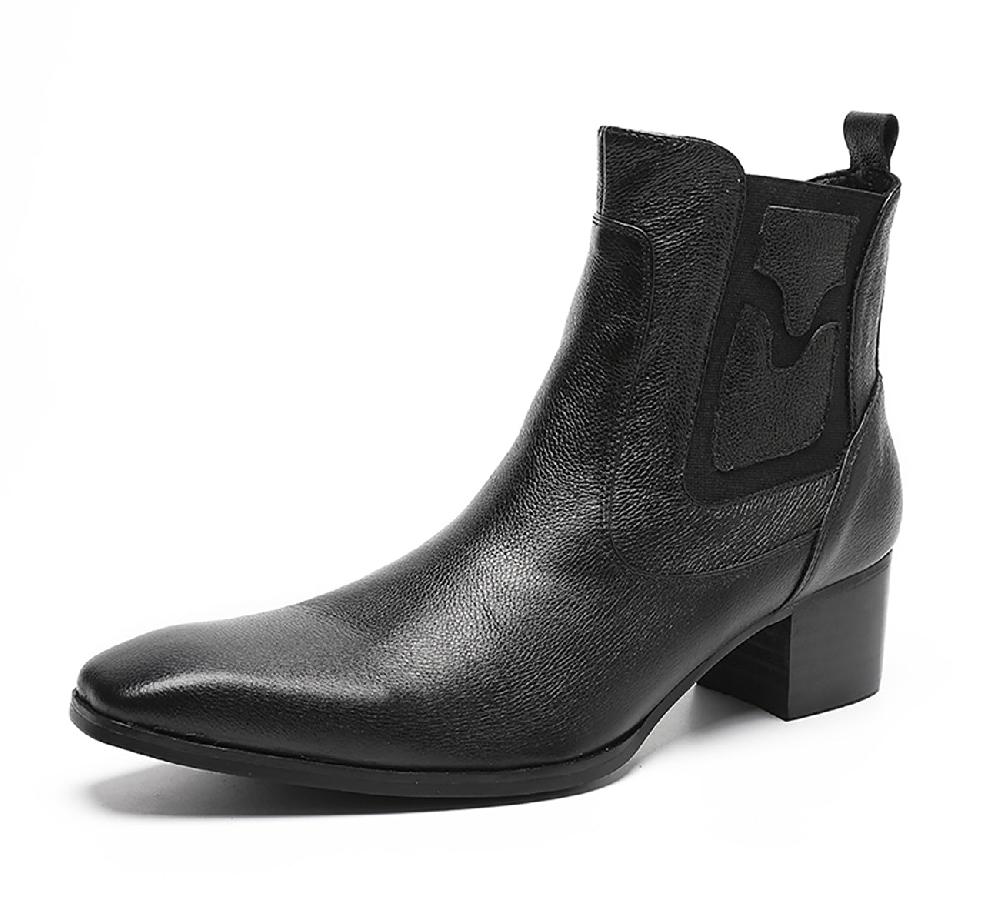 santimon Men's Western Boots Cap Toe Zipper