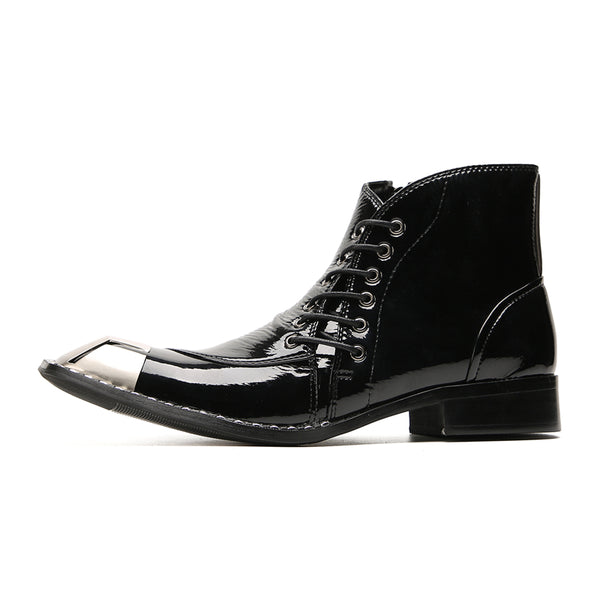 Santimon Men's Western Boots Metal-Square Toe