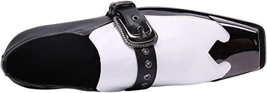 Santimon Men's Western Loafers Composite Strap