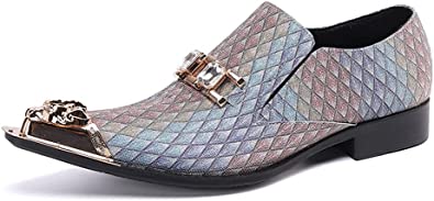 Santimon Men's Western Loafers Crown Cap