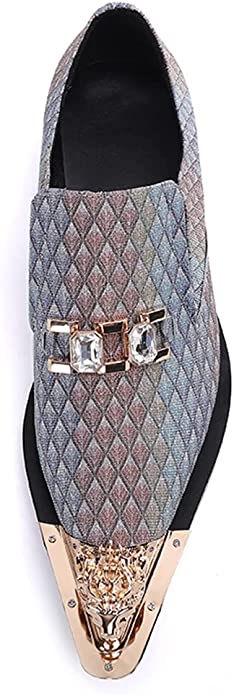 Santimon Men's Western Loafers Crown Cap