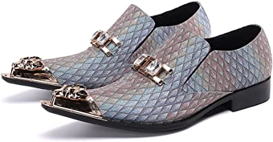 santimon Men's Western Loafers Crown Cap