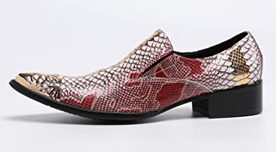 Santimon Men's Western Loafers Gold Tip