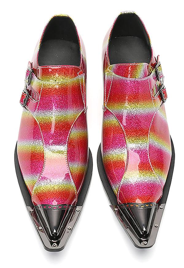 Santimon Men's Western Loafers Metal Tip