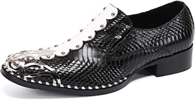 santimon Men's Western Loafers Round Toe