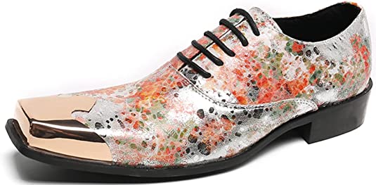 santimon Men's Western Oxfords Wedding Party Shoes