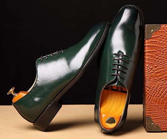 Santimon Men's Wholecut Oxford Pointed Toe