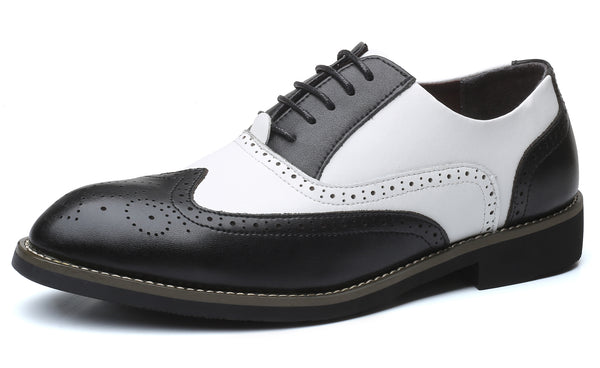 Santimon Men's Wingtip Brogue Classic Oxfords