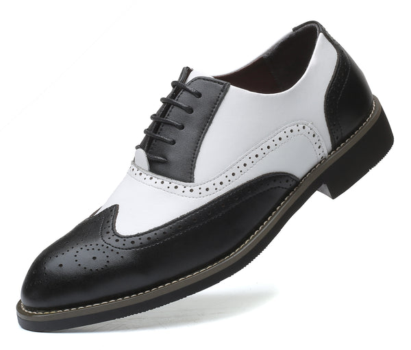 Santimon Men's Wingtip Brogue Classic Oxfords