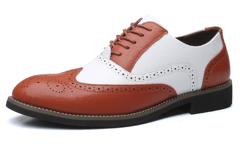 santimon Men's Wingtip Brogue Classic Oxfords