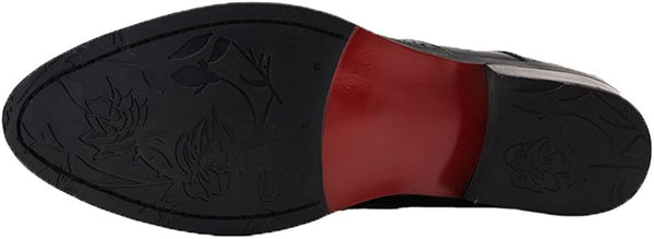 Santimon Men's Wingtip Brogue Dress Boots