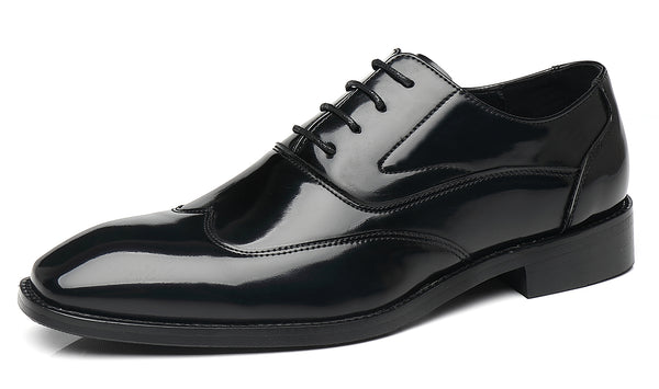 Santimon Men's Wingtip Oxfords 4 Eyelets