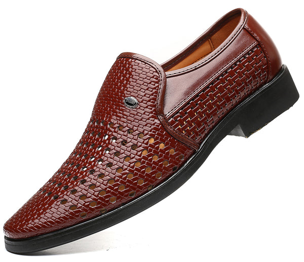Santimon Men's Woven Breathable Loafers
