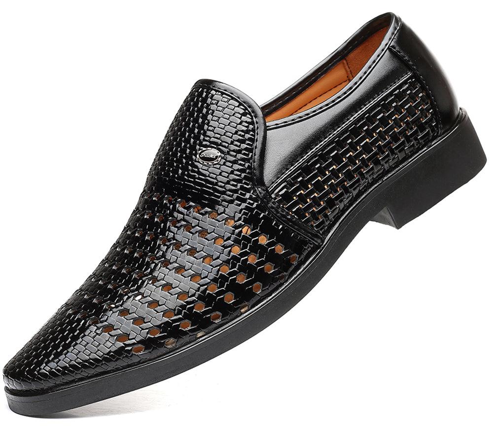 santimon Men's Woven Breathable Loafers