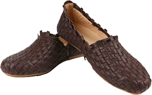 Santimon Men's Woven Slip On Loafers Driving Flats