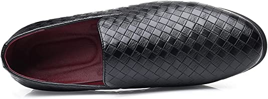 Santimon Men's Woven Smoking Loafers