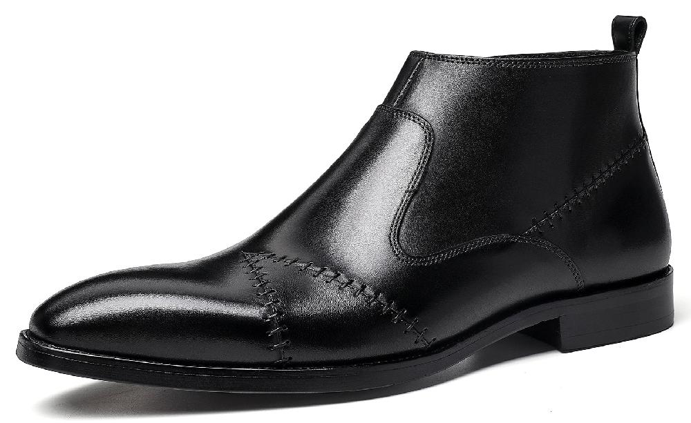 santimon Men's Zipper Dress Formal Chelsea Boots