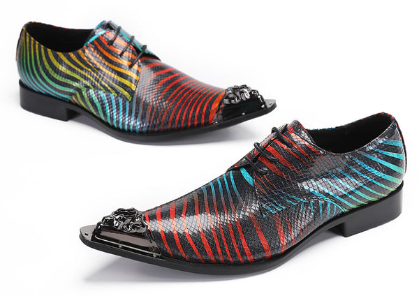 Santimon Mens Casual Dress Oxfords Western Shoes