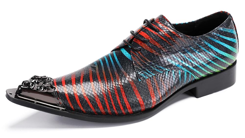 santimon Mens Casual Dress Oxfords Western Shoes