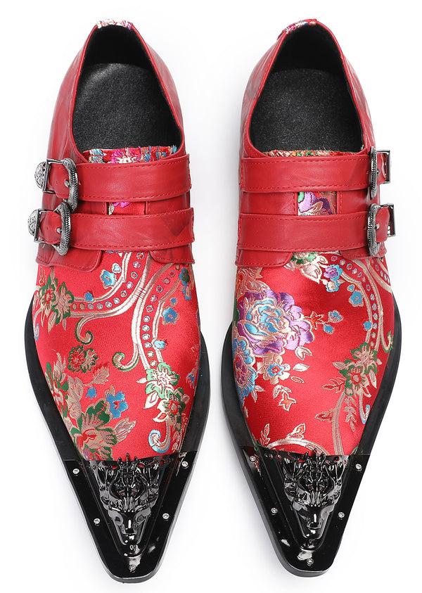 Santimon Mens Casual Slip On Western Loafers