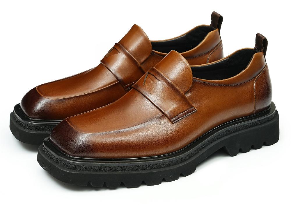 santimon Mens Dress Casual Slip On Penny Loafers