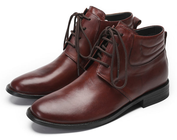 Santimon Mens Oxfords Boots Casual Ankle Boots