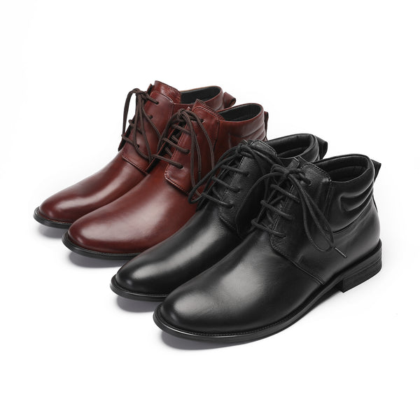 Santimon Mens Oxfords Boots Casual Ankle Boots