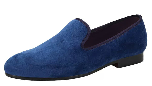 Santimon Mens Prom Dress Velvet Slip On Loafers