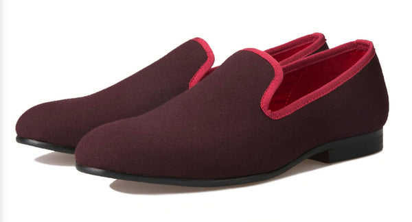 Santimon Mens Suede Loafers Formal Slip On Shoes