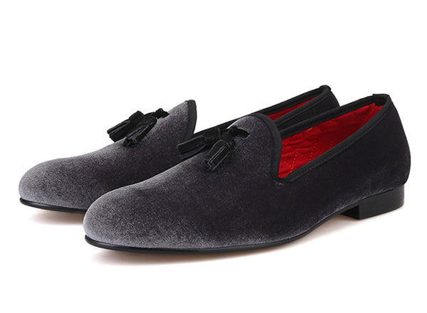 Santimon Mens Tassel Loafers Dress Slip On Shoes