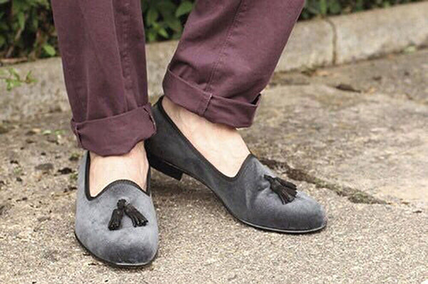 Santimon Mens Tassel Loafers Dress Slip On Shoes