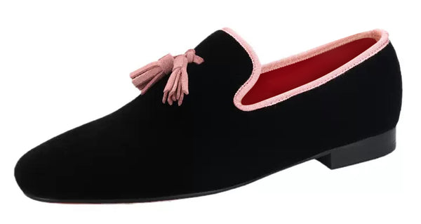 Santimon Mens Tassel Loafers Dress Slip On Shoes